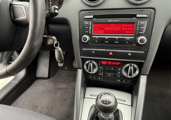 Audi A3 cena 26999 przebieg: 219000, rok produkcji 2009 z Złocieniec małe 529